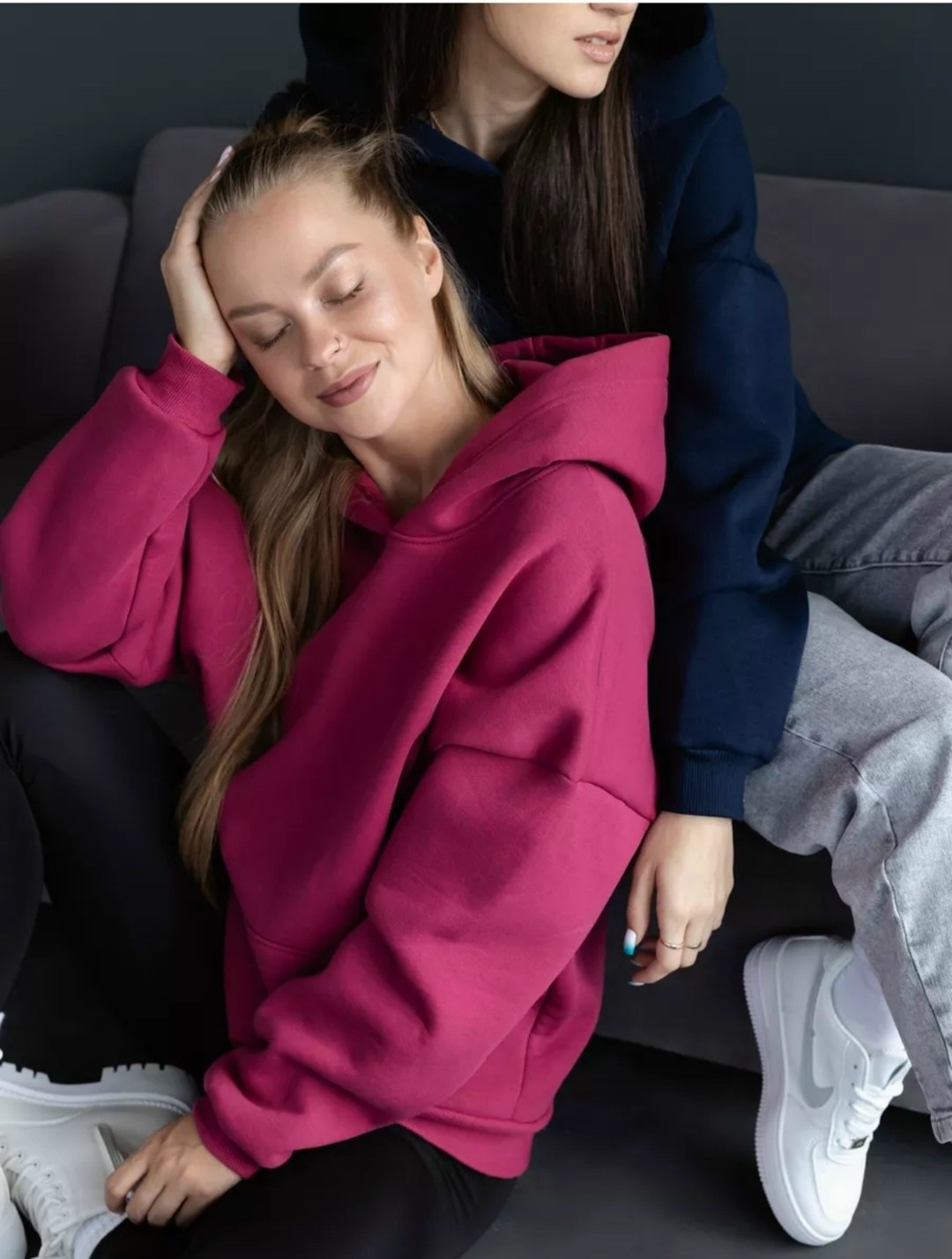 худи женское minaku casual collection цвет лавандовый р-р 46-48,толстовка оверсайз,худи оверсайз с капюшоном теплое с начесом,худи оверсайз,худи оверсайз с капюшоном