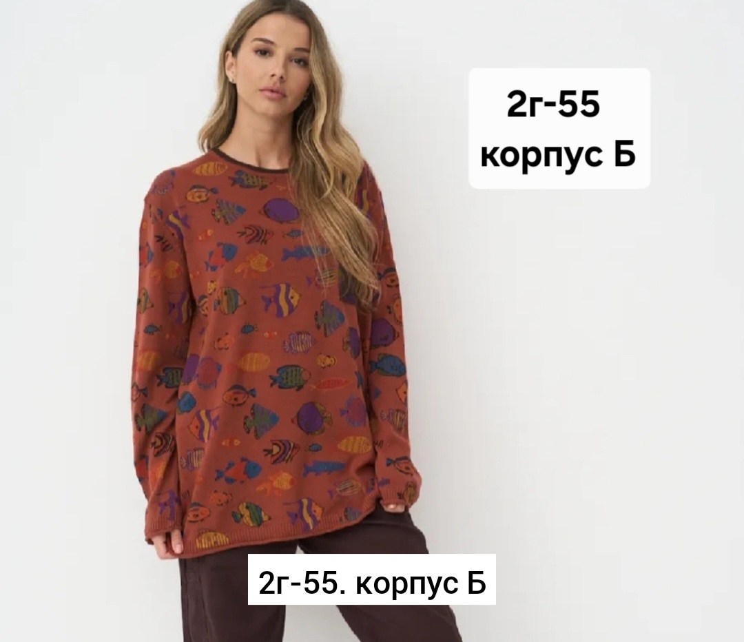 кофта glstyel 270649578,женская кофта,свитшот женская,кофта трикотаж,свитер с принтом