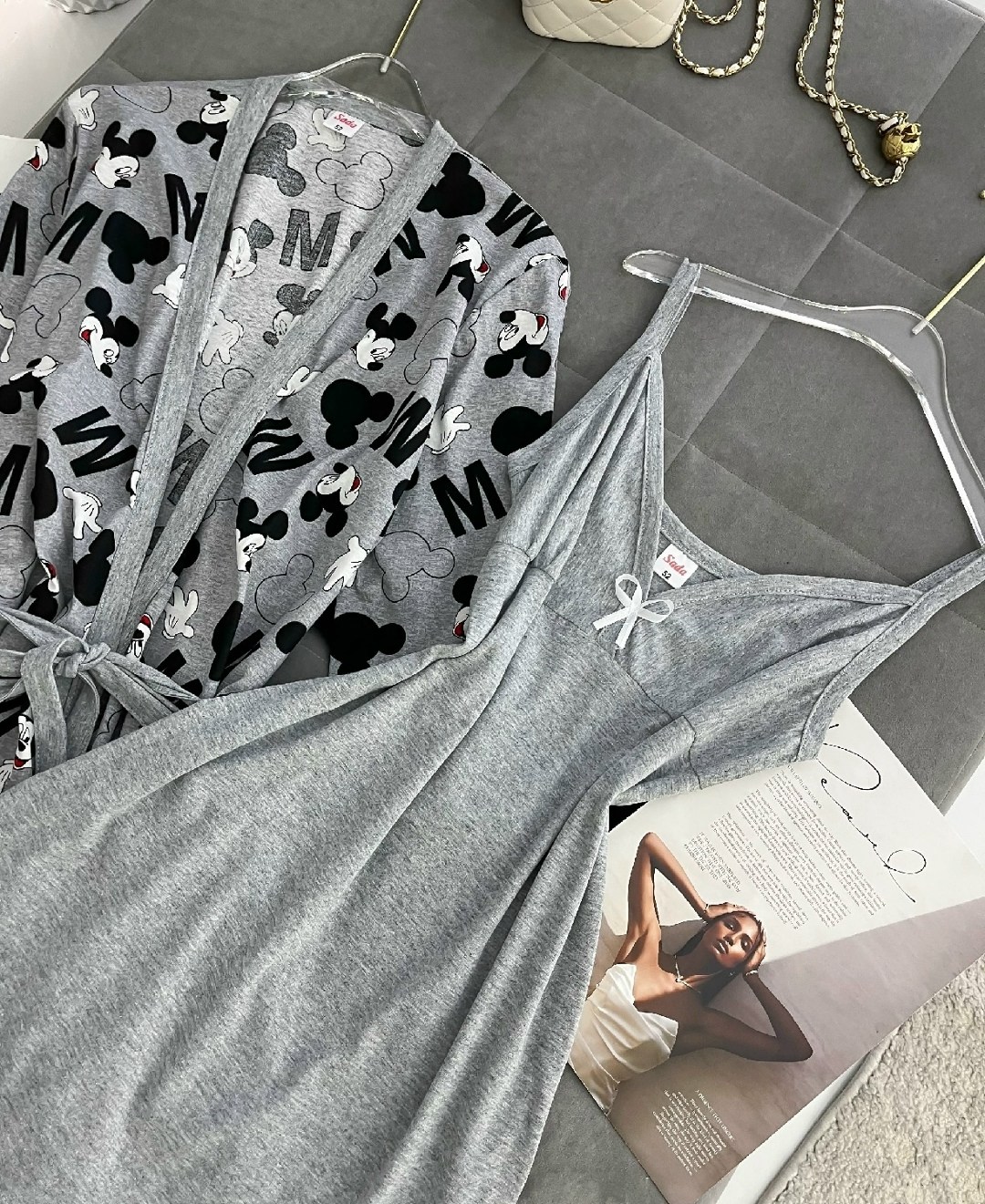 комплект халат сорочка,комплект ночная сорочка и халат,комплект халат,комплект (халат+сорочка) margo,пеньюар женский