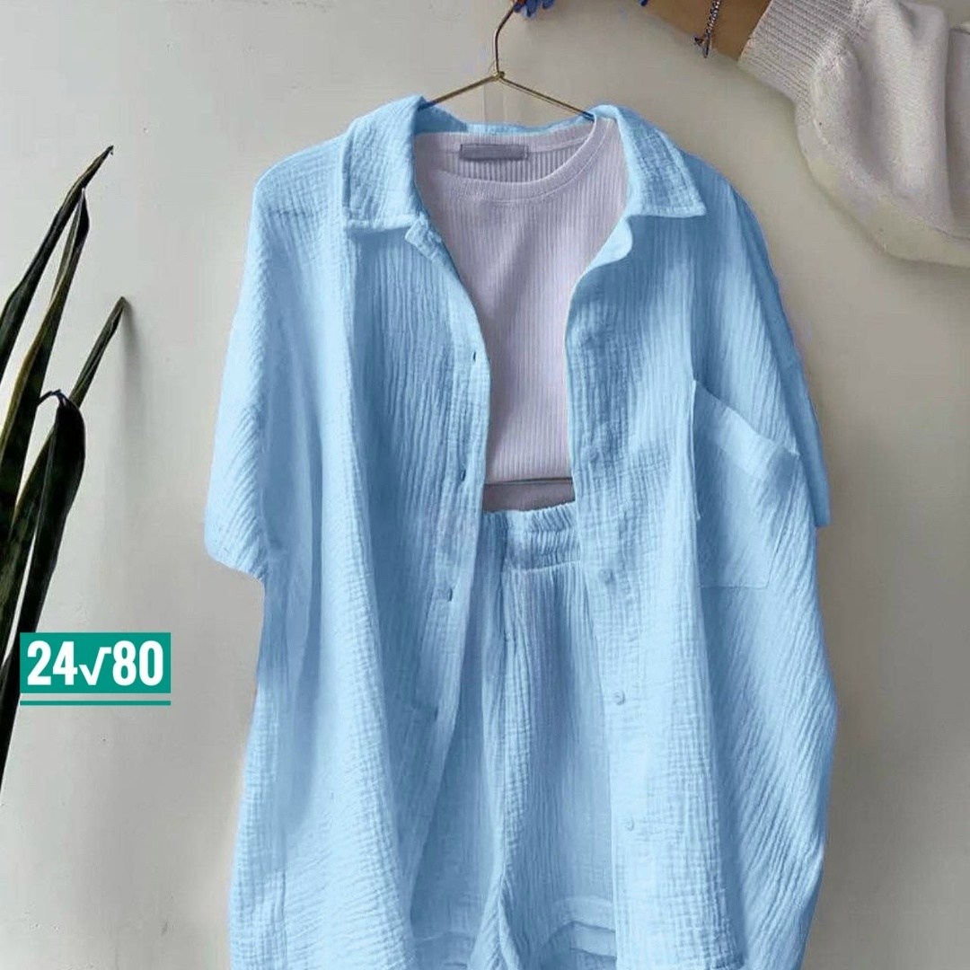 женские костюмы,костюм летний из муслина,повседневный костюм,костюм женский летний,рубашка свободная