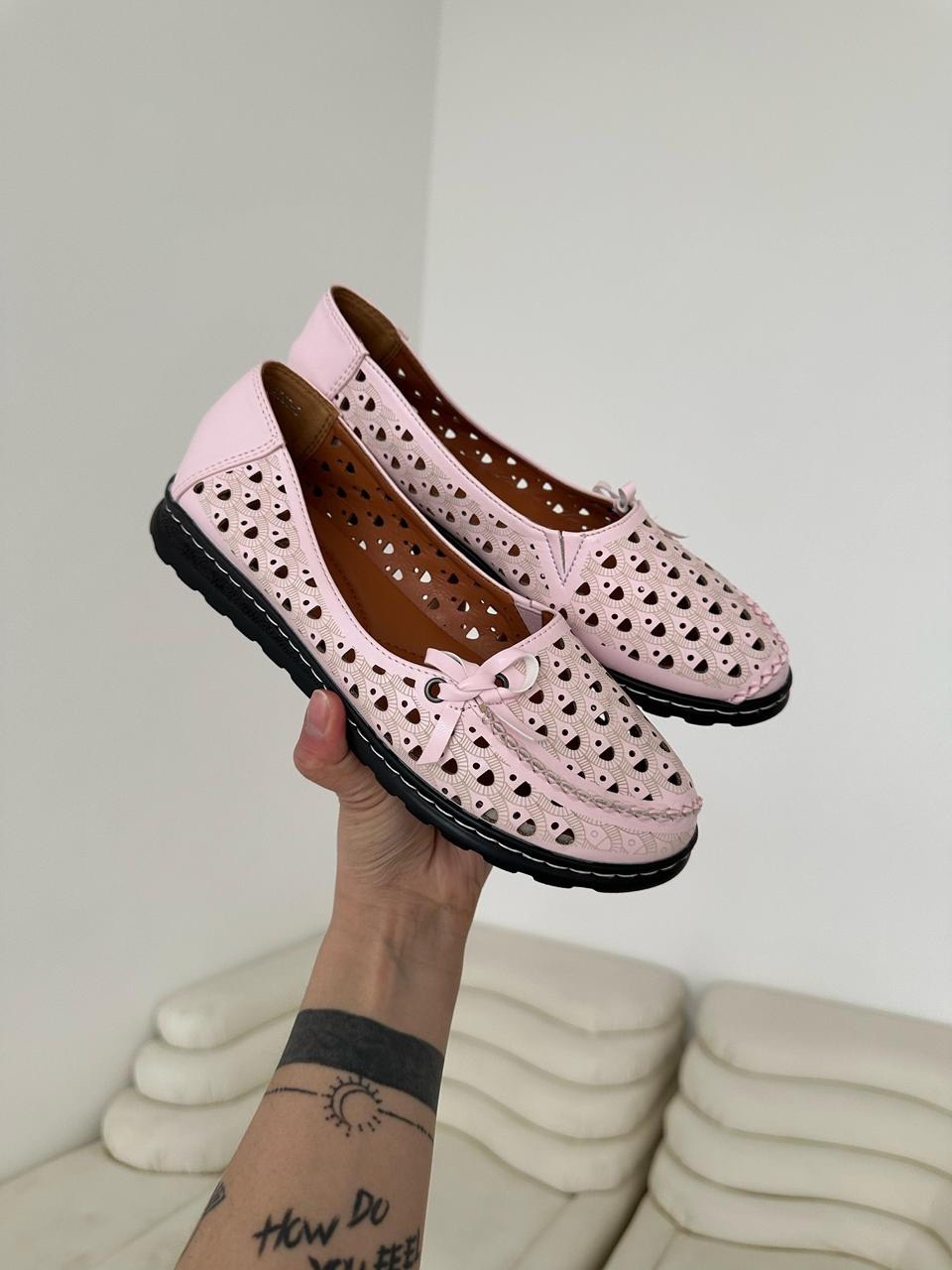 балетки кожаные с перфорацией женские,,летние балетки с перфорацией,балетки с перфорацией,туфли женские с перфорацией летние балетки