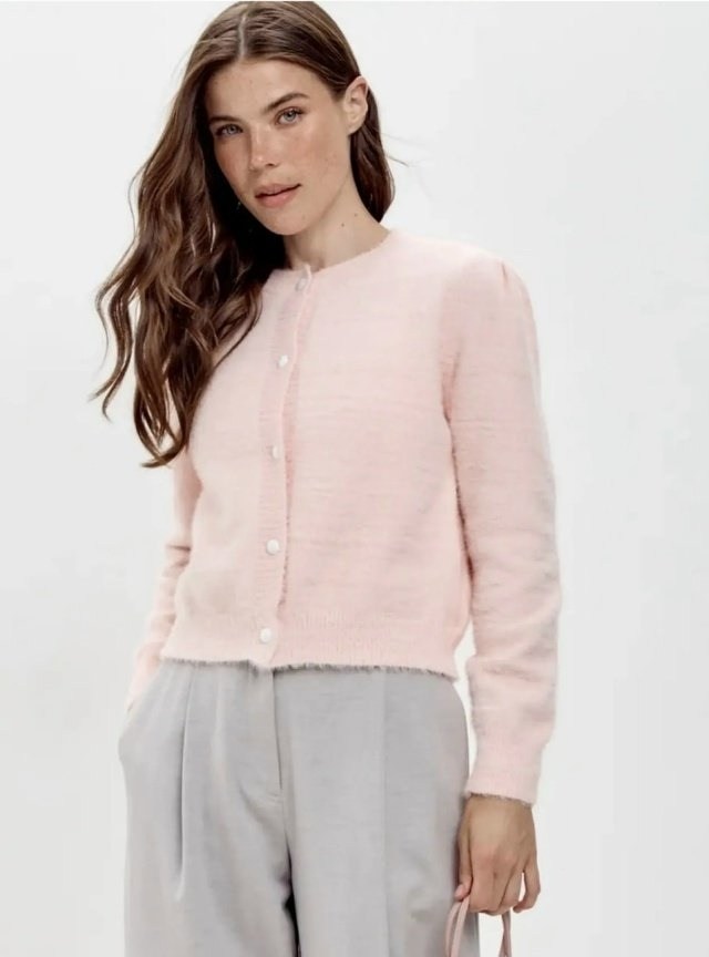 вязаные кардиганы,кардиган,розовый кардиган,женский вязаный кардиган,кардиган с круглым вырезом