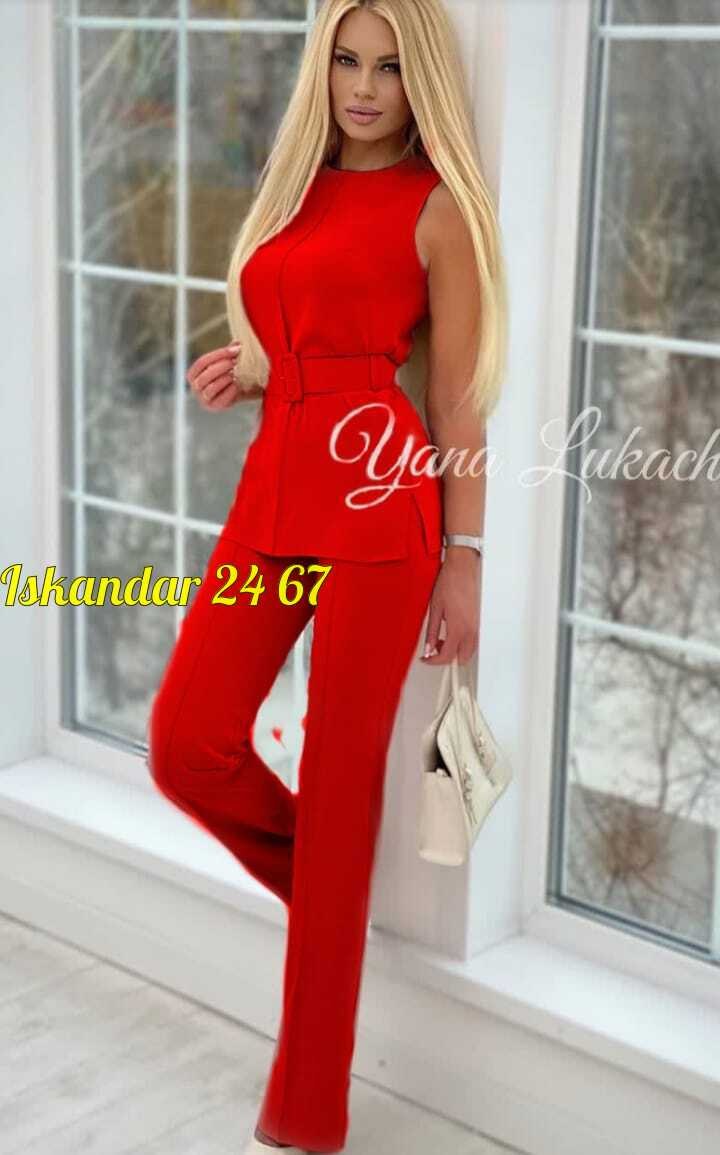 костюм женский,роскошный женский брючной костюм,женский костюм двойка,женские костюмы брючные,женский брючный костюм красный летний