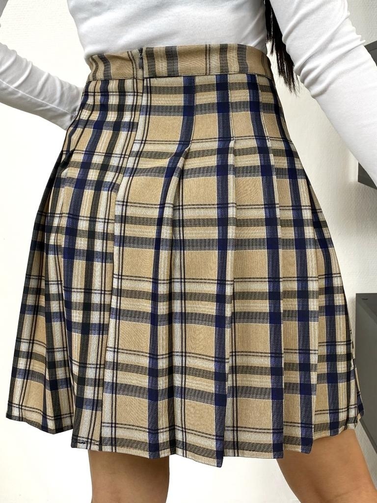 клетчатая плиссированная короткая юбка jk,плиссированная юбка в клетку,клетчатая юбка,юбка в клетку,юбка мини в клетку плиссированное