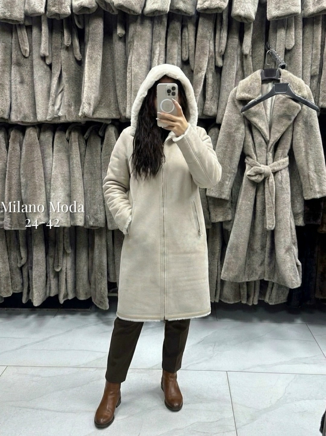 пальто зимнее длинное с капюшоном из эко меха klasika moda,дубленка зимняя длинная с капюшоном,шуба тедди с капюшоном и кулиской,дубленка искусственная xiubaiyi,пальто барашек