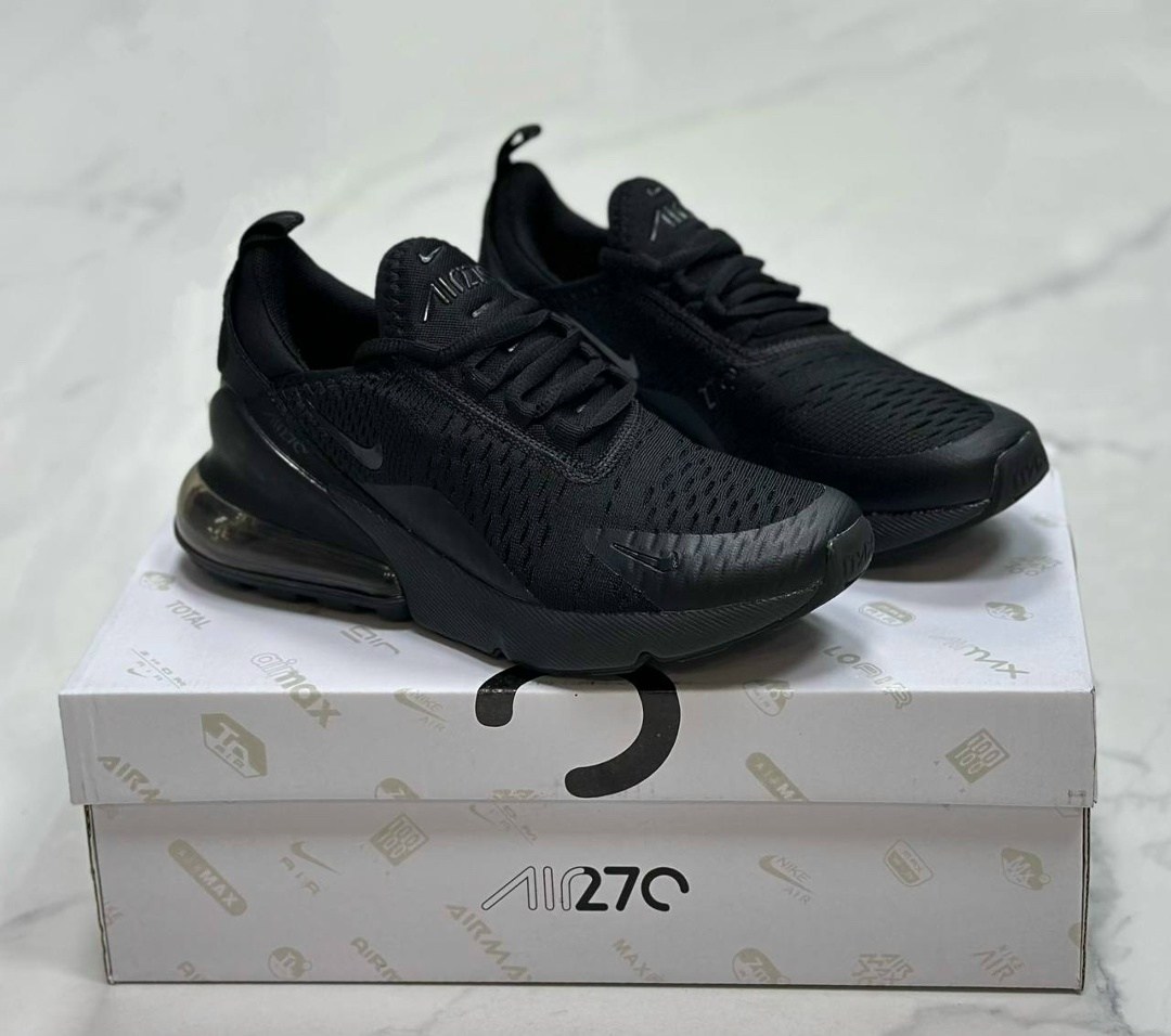 кроссовки nike air max 270,nike air max 270 triple black,мужские кроссовки nike air max 270,кроссовки,найк 270 черные