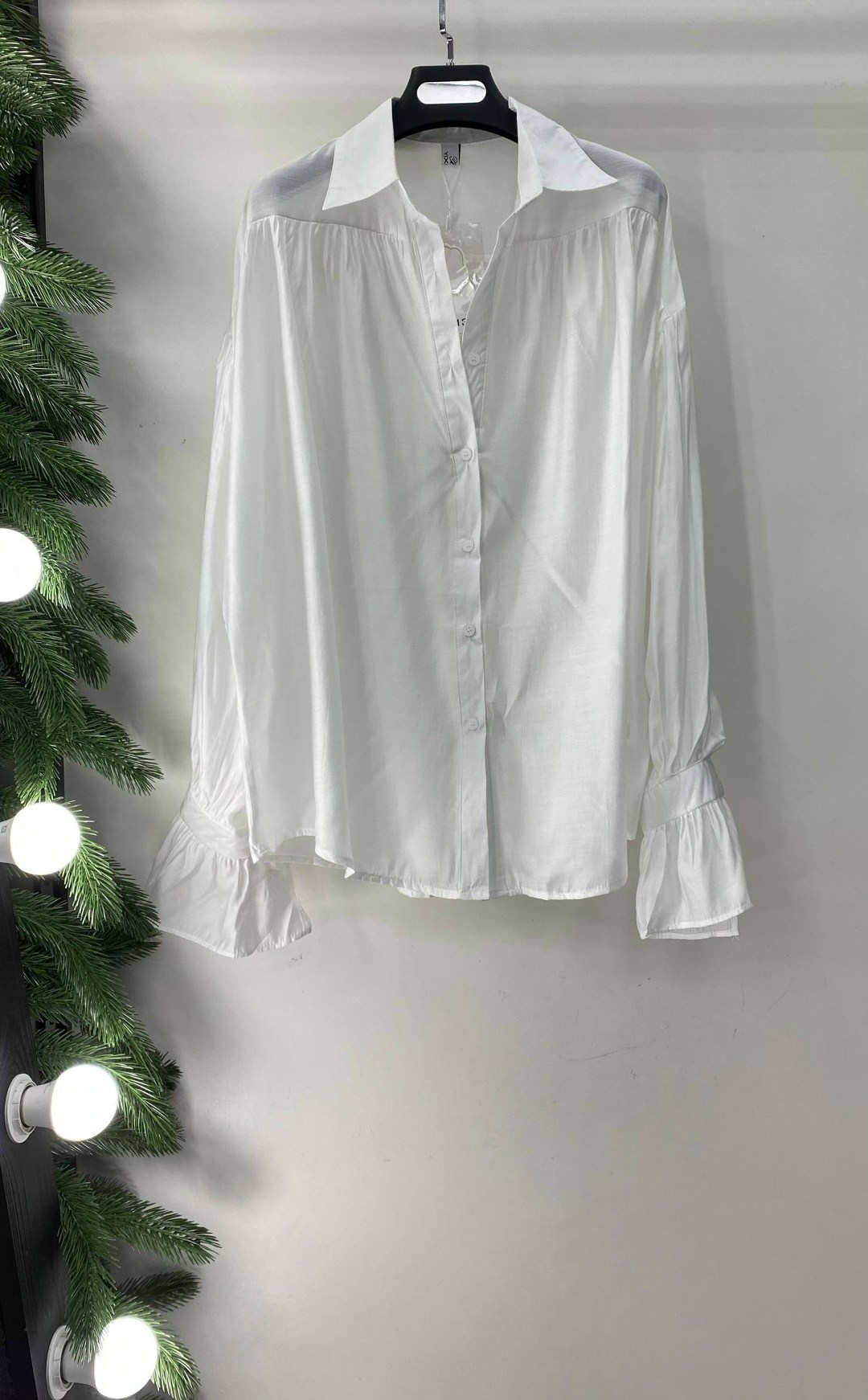 блузка однотонная,женская блузка,блузка с рукавами,блуза,блузка с объёмными рукавами