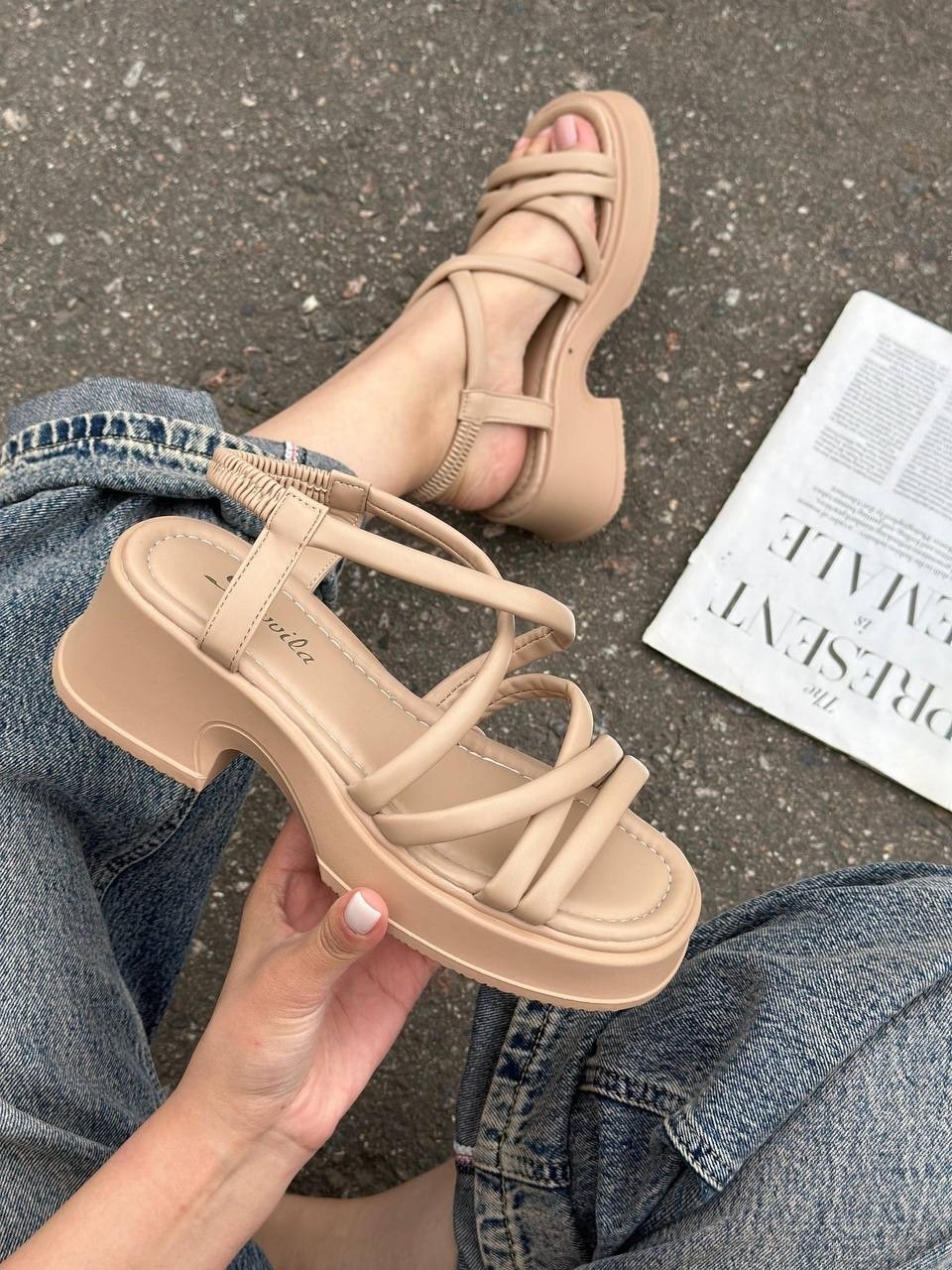 женские босоножки,,босоножки летние,оранжевые босоножки на каблуке,босоножки на платформе