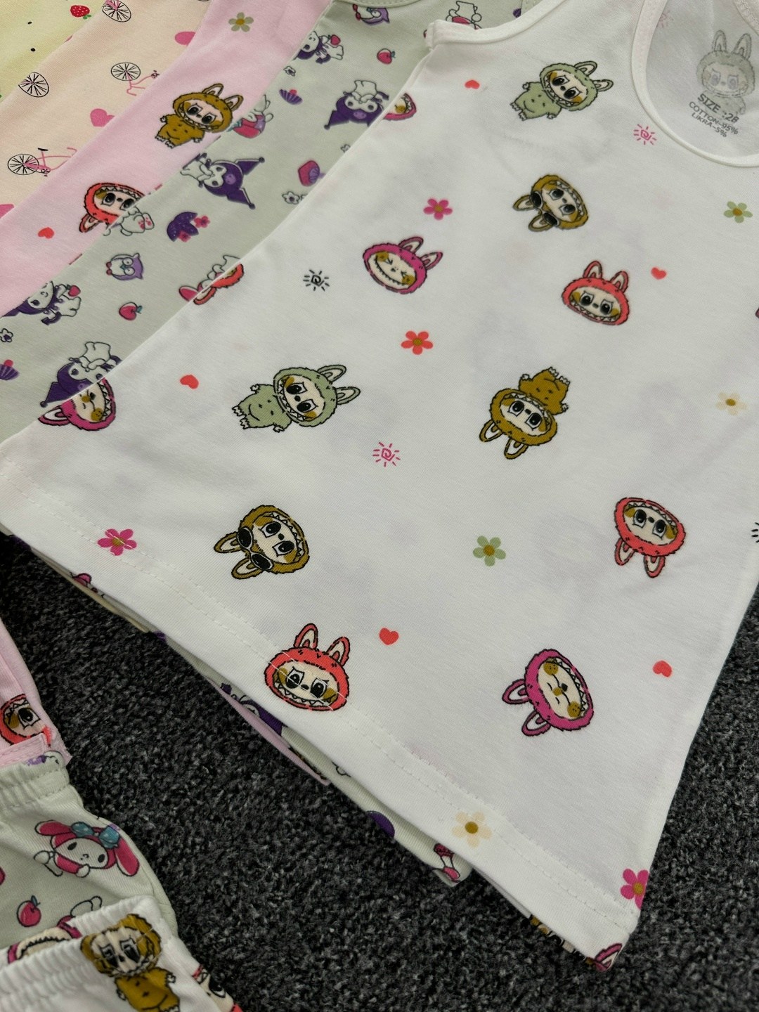 комплект детский девочка (майка, трусы) № uz025,комплект нижнего белья для девочек,комплект детского нижнего белья,белье детское комплект,детское нижнее белье