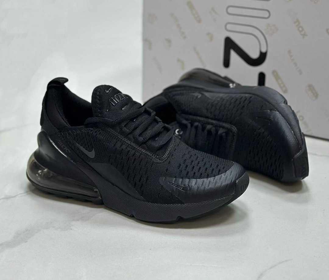 кроссовки nike air max 270,nike air max 270 triple black,мужские кроссовки nike air max 270,кроссовки,найк 270 черные