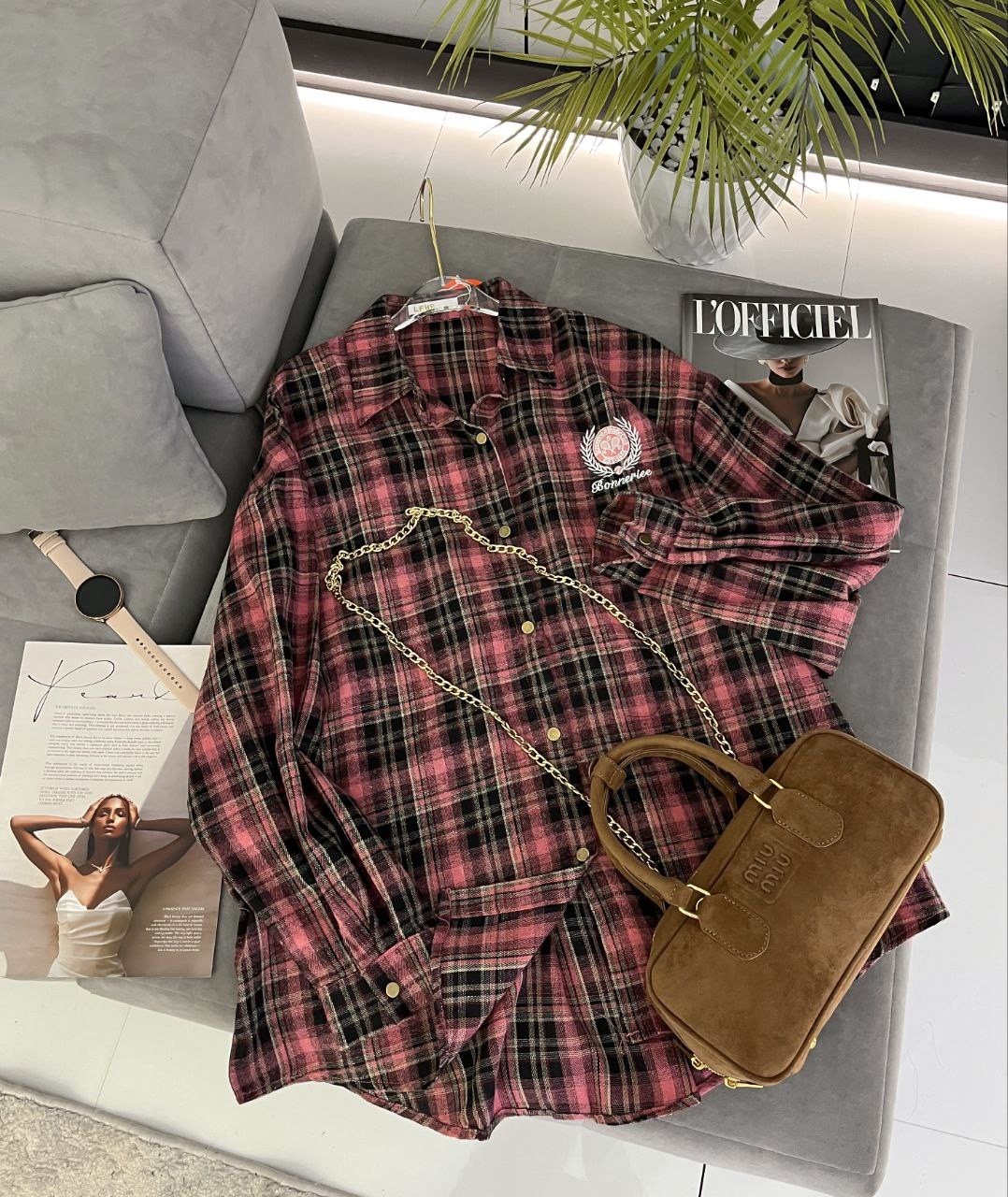 рубашка в клетку женская оверсайз thirteen brand,рубашка в клетку с майкой beststyle,рубашка в клетку,клетчатая рубашка,женская рубашка в клетку