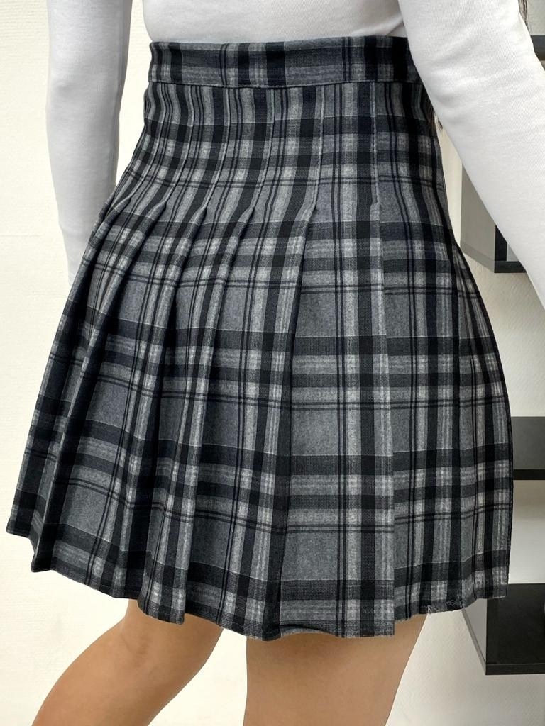 клетчатая плиссированная короткая юбка jk,плиссированная юбка в клетку,клетчатая юбка,юбка в клетку,юбка мини в клетку плиссированное