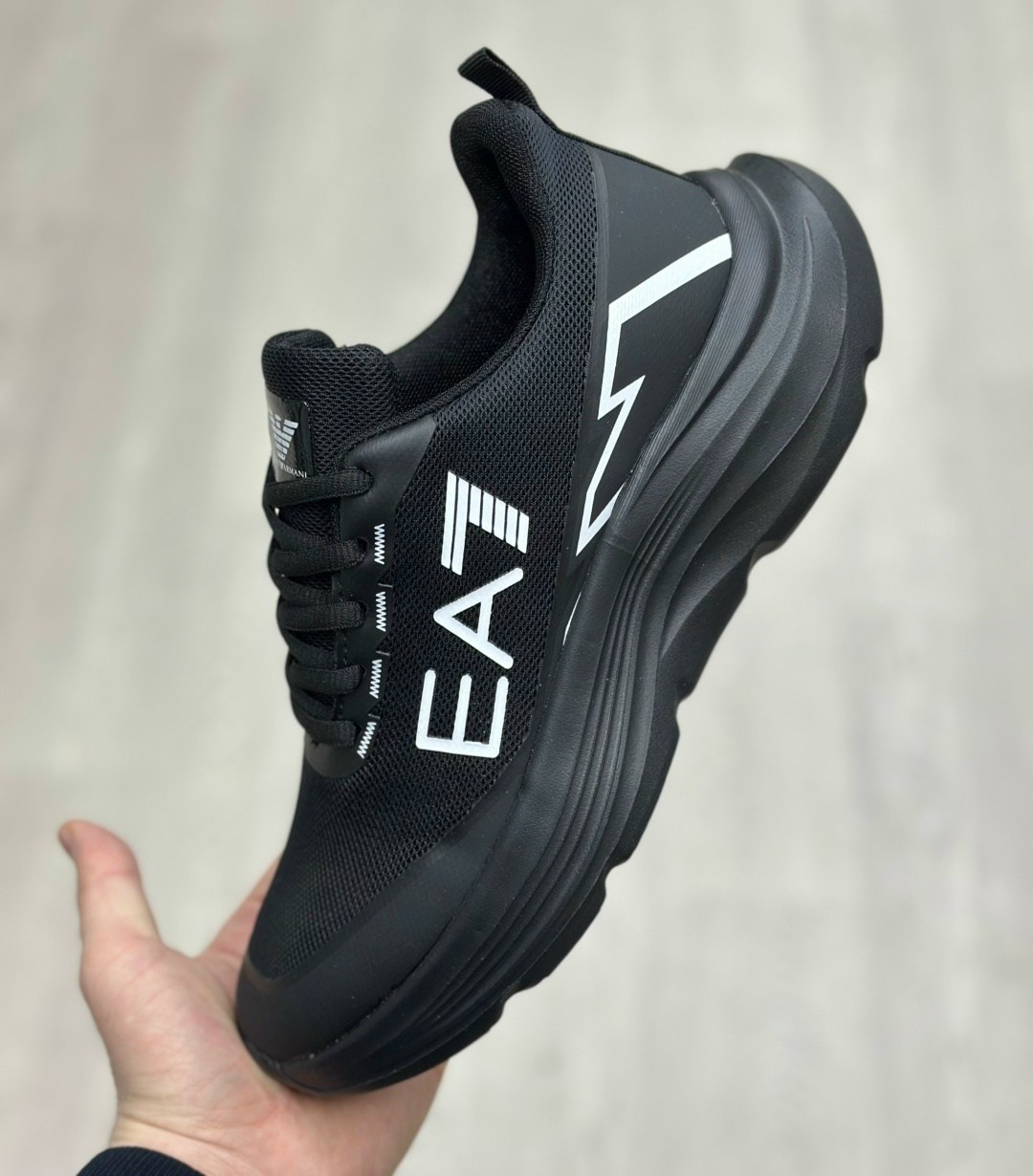 кроссовки,кроссовки еа7,,черные кроссовки,мужские кроссовки