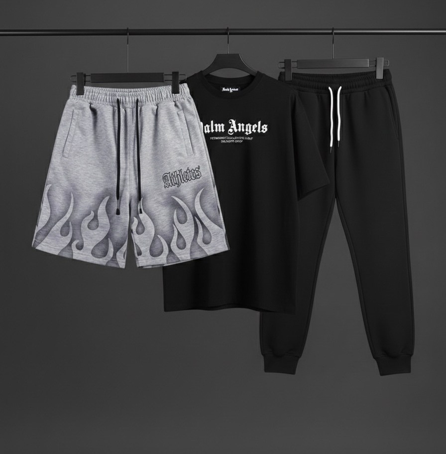 спортивный костюм palm angels,костюм palm angels мужской,футболка palm angels,мужские спортивные костюмы,футболки комплект