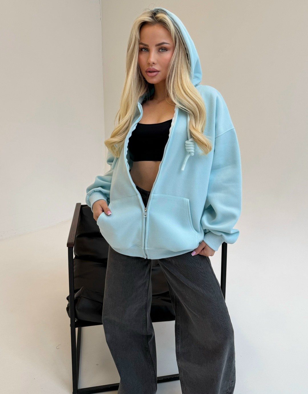 кофта худи зипка на молнии укороченная спортивная gracenn garb,толстовка женская,толстовка оверсайз с капюшоном на короткой молнии sport casual цвет розовый,толстовка оверсайз с капюшоном,толстовка ка