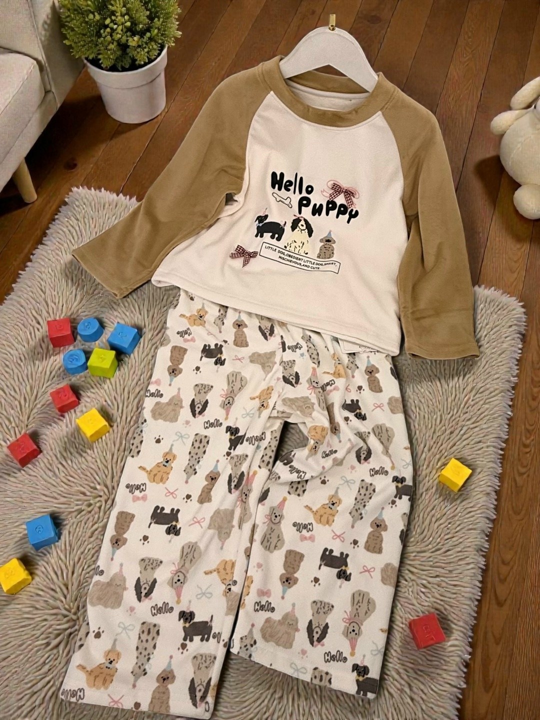 пижама детская,пижама для девочек,теплые пижамы детские,пижама для детей,бежевая пижама для ребенка