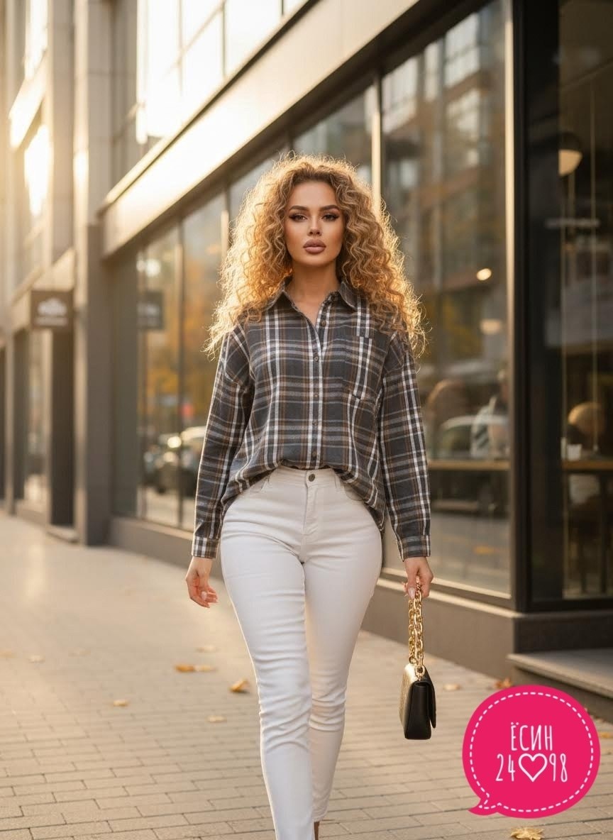 рубашка в клетку женская,рубашка в клетку оверсайз tom joy,рубашка женская,рубашка оверсайз в клетку,клетчатая рубашка