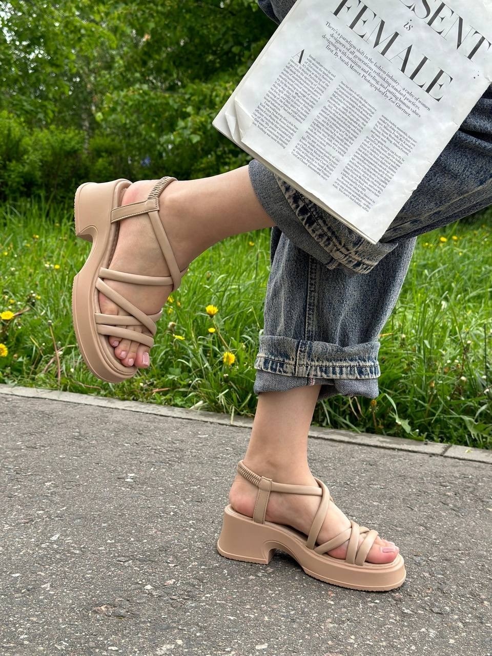 женские босоножки,,босоножки летние,оранжевые босоножки на каблуке,босоножки на платформе