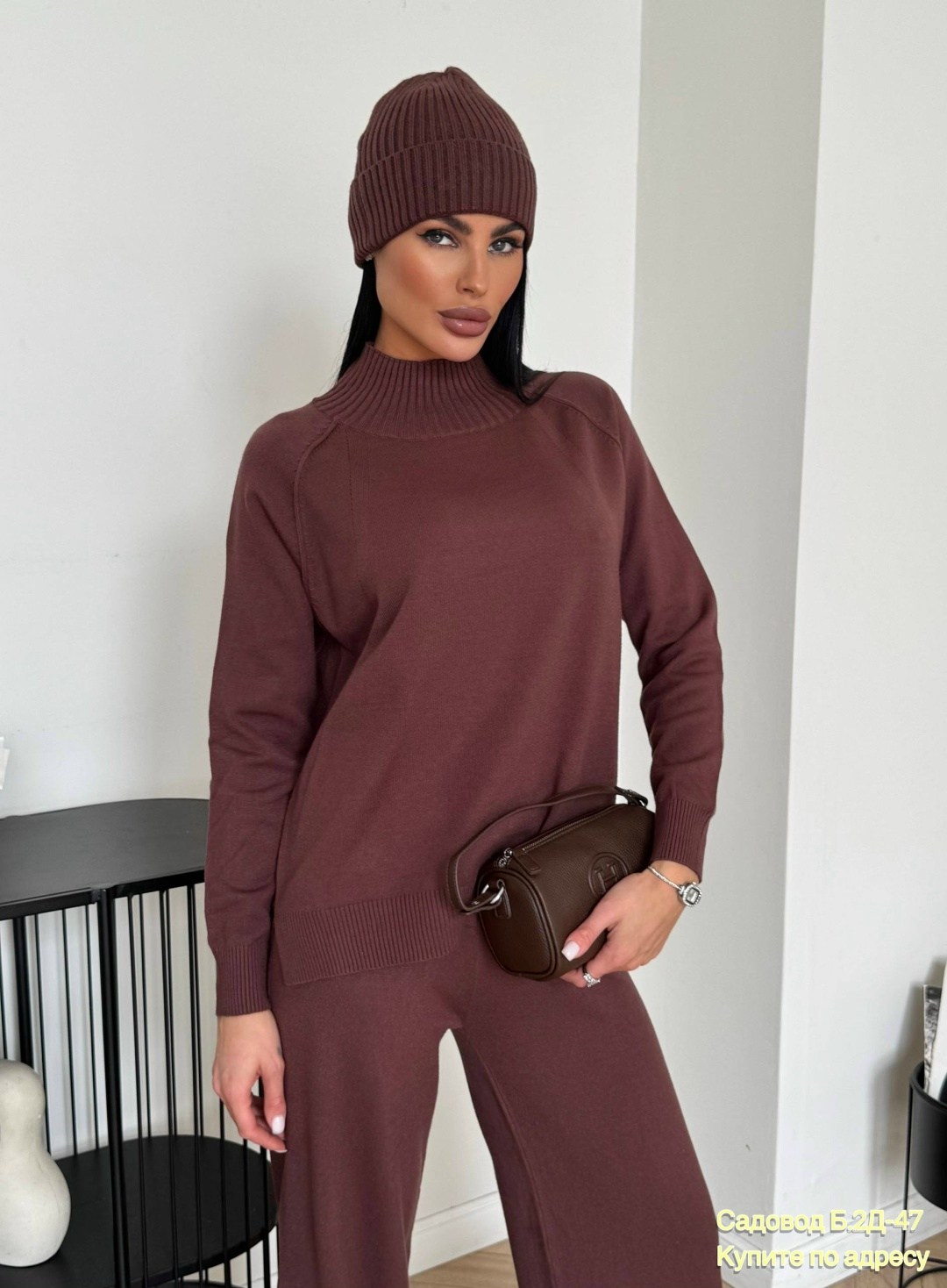 костюмы трикотажные палаццо женские брючные,костюм женский с брюками палаццо,костюм вязаный трикотажный теплый с брюками eva coosh,трикотажный костюм с брюками палаццо,кашемировый брючный костюм