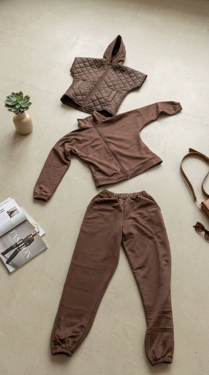 костюм на флисе,костюм женский на флисе,костюм теплый,костюм коричневый,костюм тройка женский