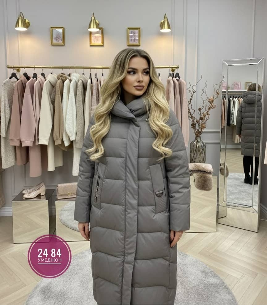 пуховик удлиненный,пуховик,пуховик женский,пуховик зимняя,куртка длинная женская зимняя