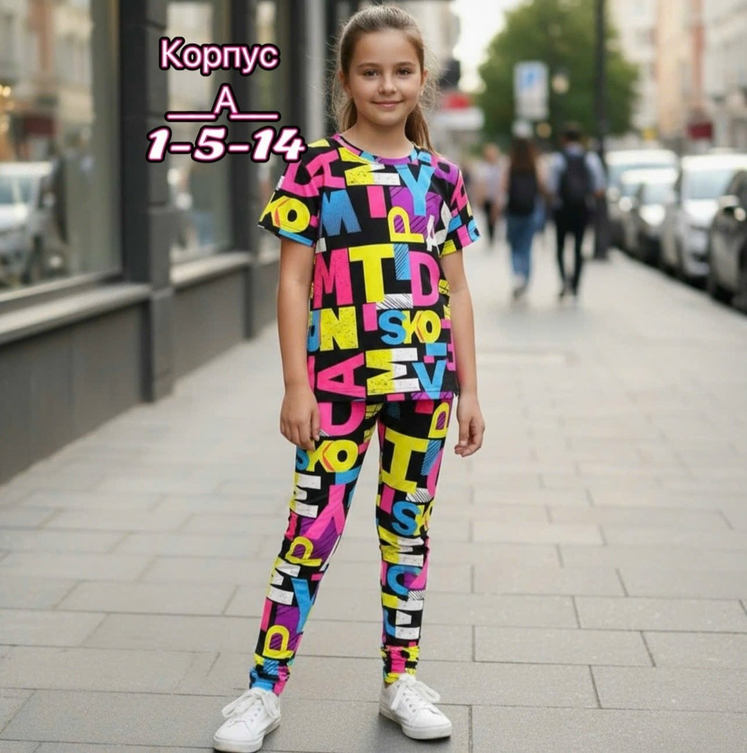 костюм спортивный для девочек,костюм для девочки,костюм спортивный с лосинами,костюм ярко,костюм детский