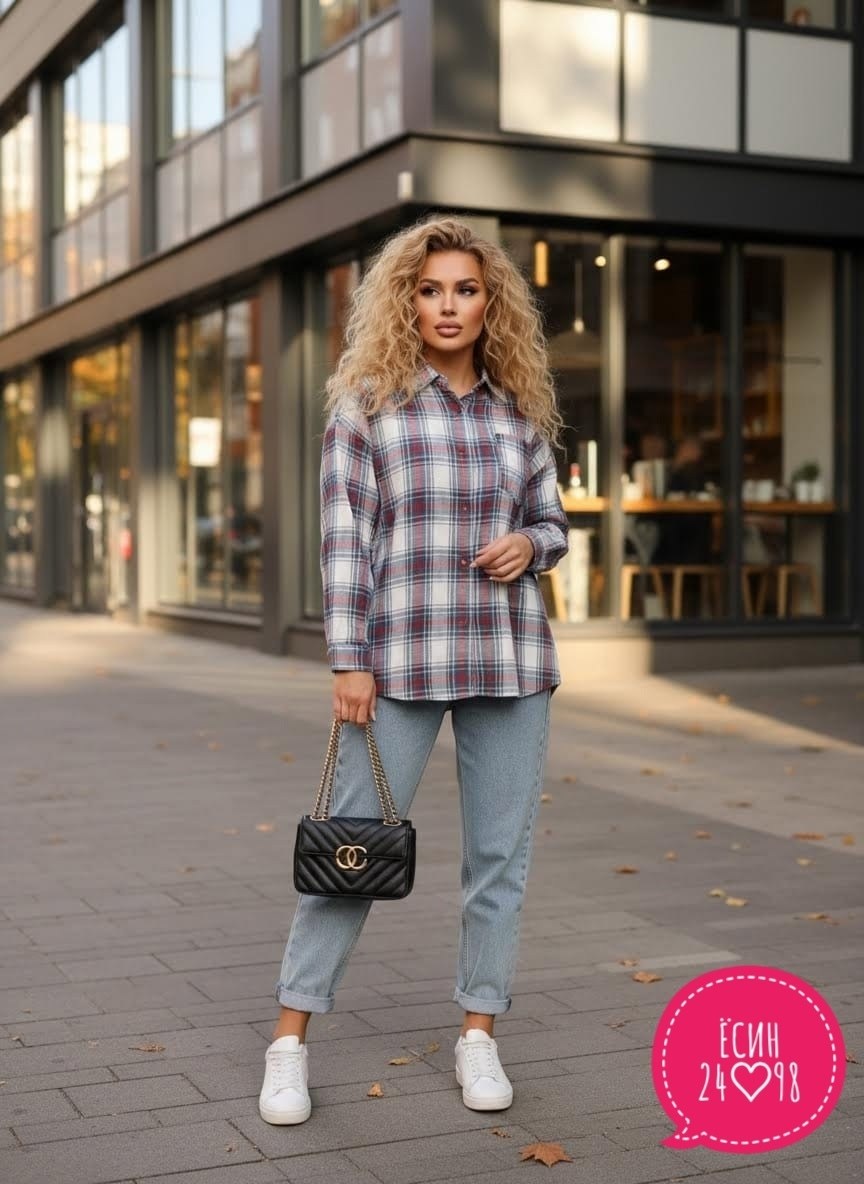 рубашка в клетку женская,рубашка в клетку оверсайз tom joy,рубашка женская,рубашка оверсайз в клетку,клетчатая рубашка