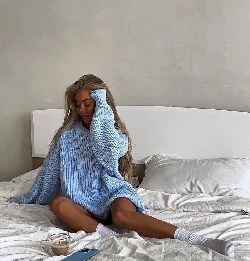 свитер туника вязаный оверсайз,теплый свитер вязаный оверсайз,свитер оверсайз теплый длинный,свитер с объемными рукавами,оверсайз свитер вязаный