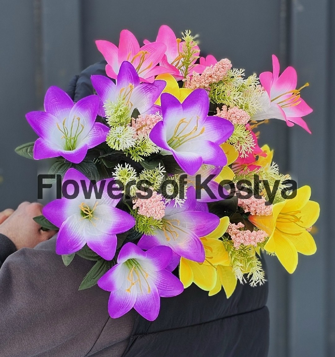 цветы искусственные лилии,лилия искусственная,искусственные лилии,букет лилии,искусственный цветок