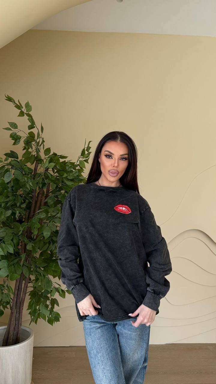 лонгслив оверсайз с принтом варенка arttimes,лонгслив оверсайз с принтом варенка,свитшот женская,лонгслив кофта оверсайз с принтом варенка,свитшот оверсайз