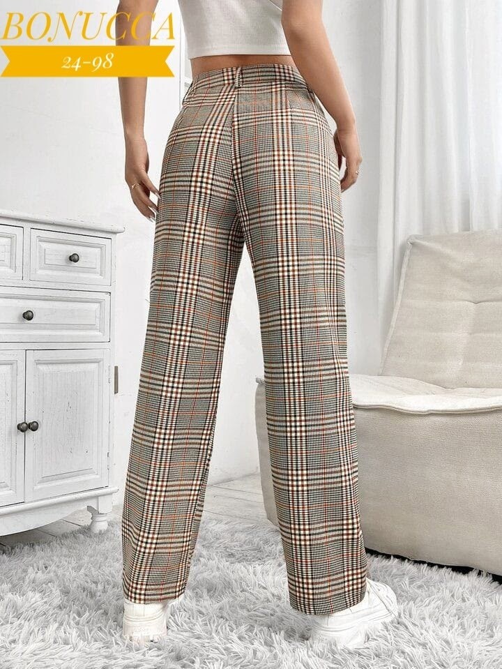 клетчатые брюки pull and bear,классические женские штаны,серые брюки женские офисные,брюки в клетку женские,женские брюки