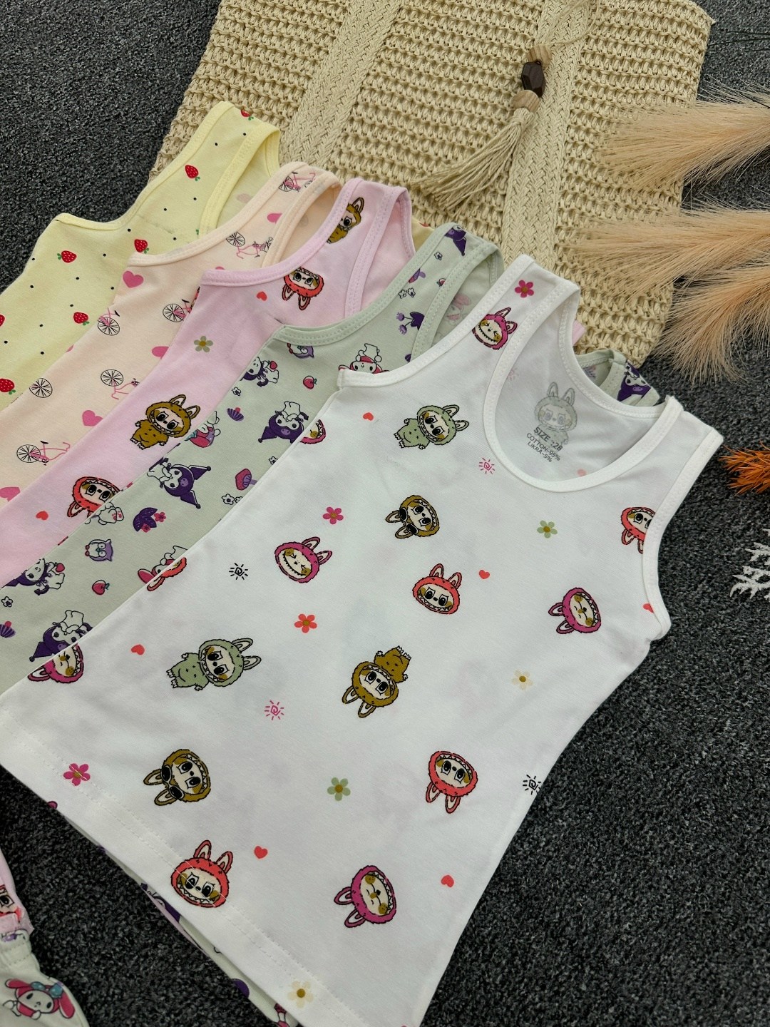 комплект детский девочка (майка, трусы) № uz025,комплект нижнего белья для девочек,комплект детского нижнего белья,белье детское комплект,детское нижнее белье