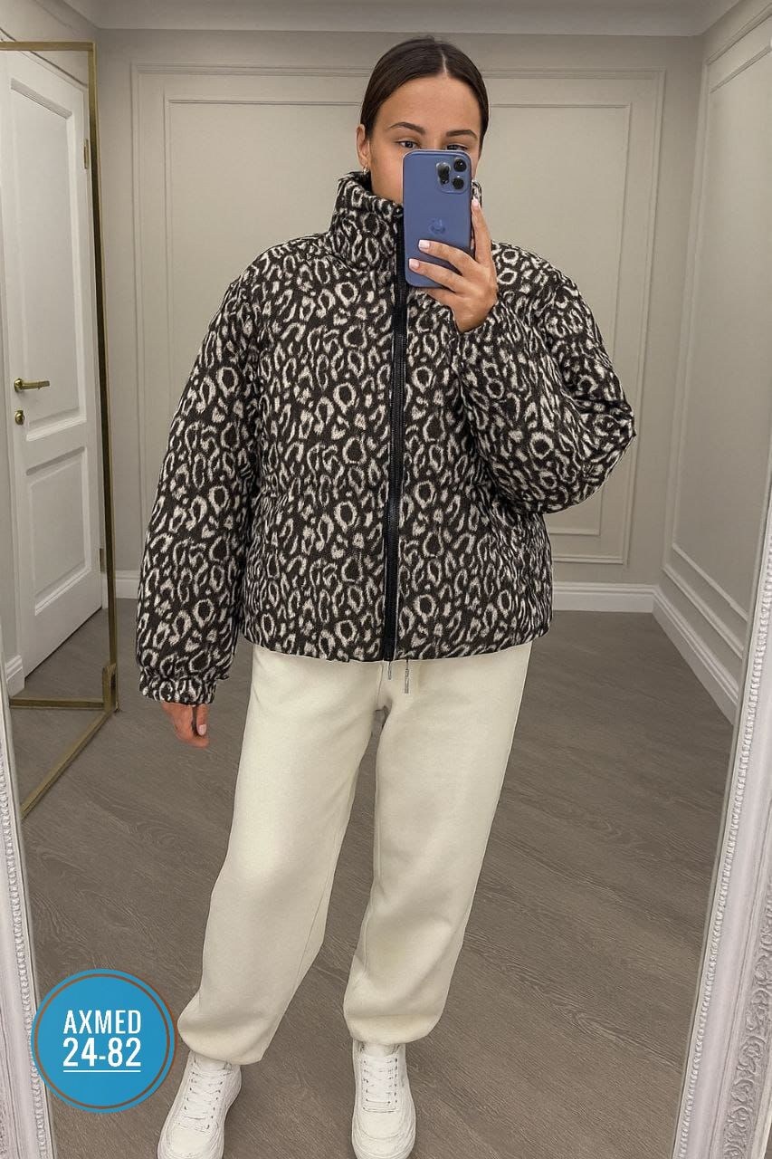 женская куртка "романтик колекшн" леопард,куртка с леопардовым принтом,куртка зимняя с капюшоном двусторонняя kira clo,куртка женская леопардовая короткая,куртка леопардовая