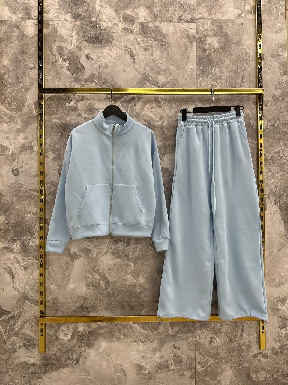 костюм спортивный,костюм спортивный розовый,розовый костюм,костюм женский на флисе,костюм спортивный со штанами палаццо и зип худи micca 362777071