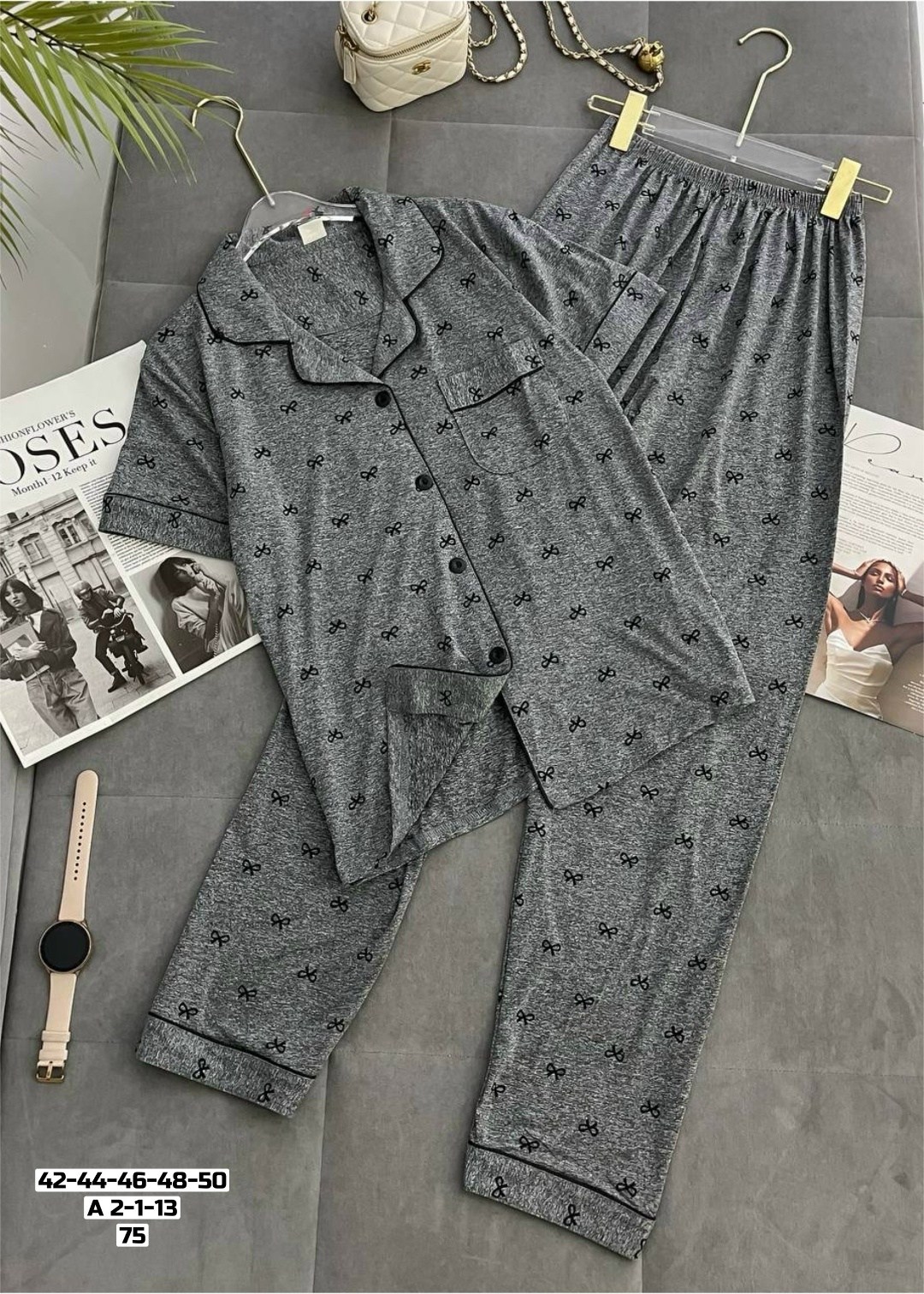 пижама женская с брюками m,l,xl,xxl,с сердечками,женская пижама,пижама,пижама стильная,комплект пижама