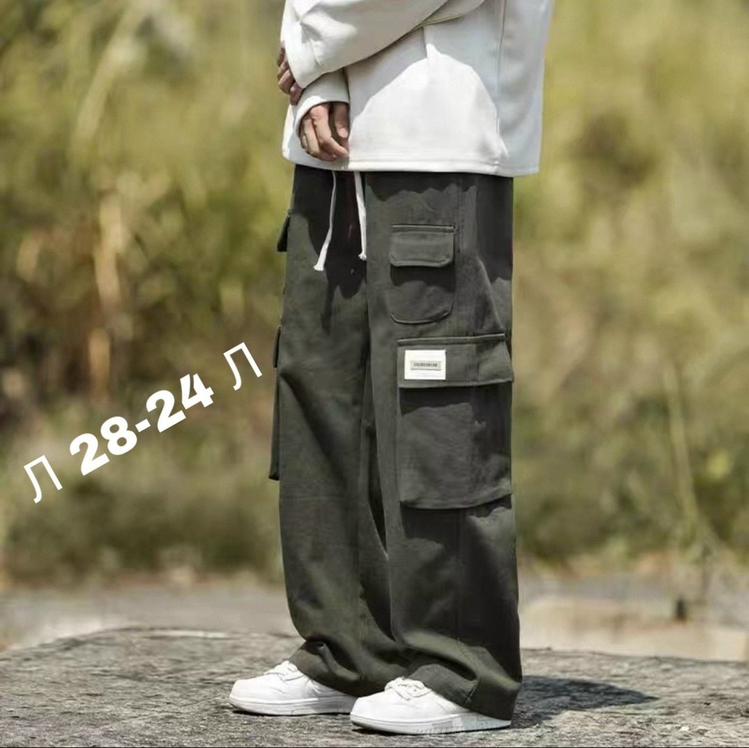 брюки с карманами,повседневные брюки карго,штаны с карманами,широкие брюки карго,брюки карго свободные