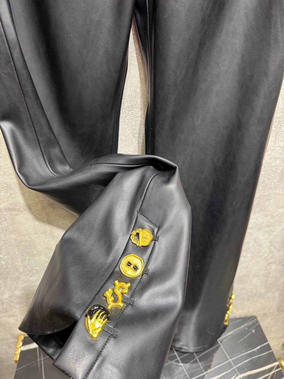 брюки кожаные,кожаные штаны,женские брюки из искусственной кожи,женские кожаные брюки,широкие брюки