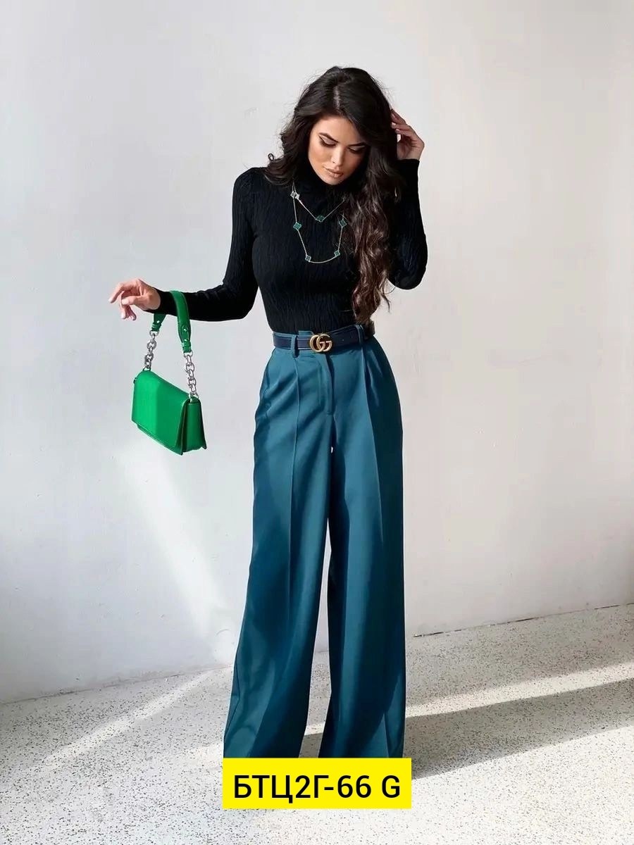 брюки палаццо,женские брюки палаццо,образ с брюками палаццо,брюки палаццо зеленые,женские брюки