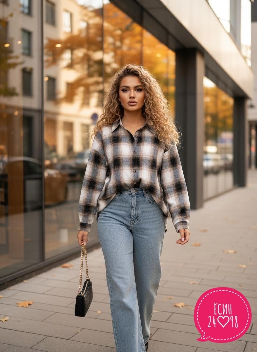 рубашка в клетку женская,рубашка в клетку оверсайз tom joy,рубашка женская,рубашка оверсайз в клетку,клетчатая рубашка