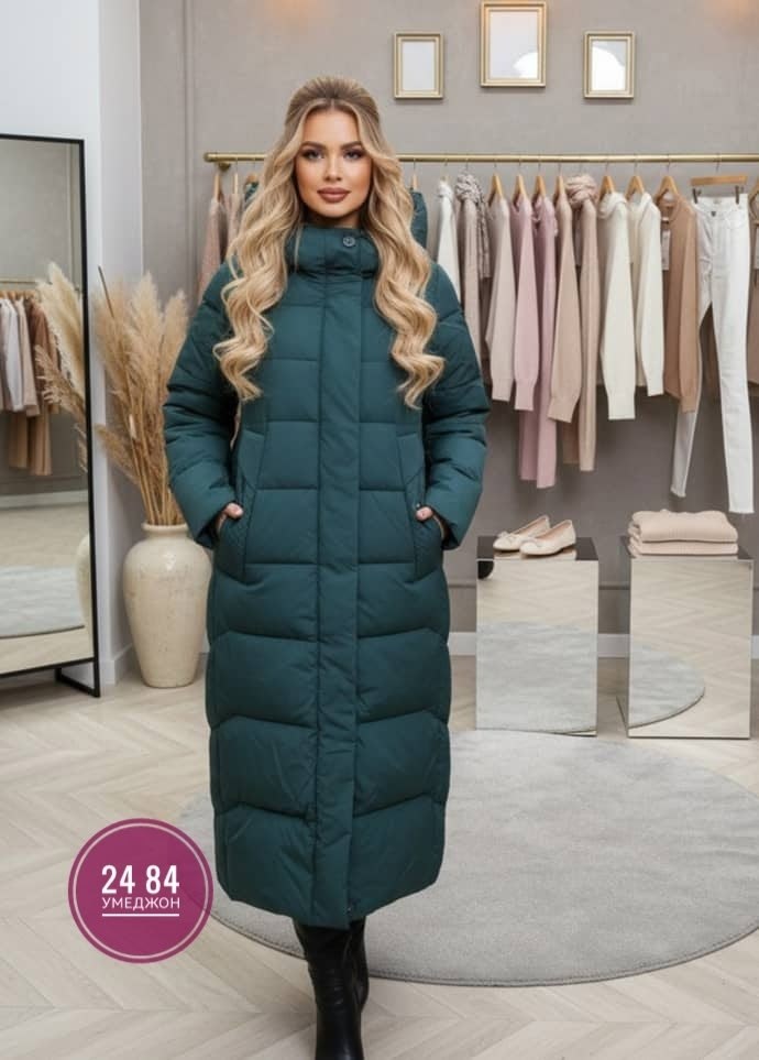 пуховик удлиненный,пуховик,пуховик женский,пуховик зимняя,куртка длинная женская зимняя