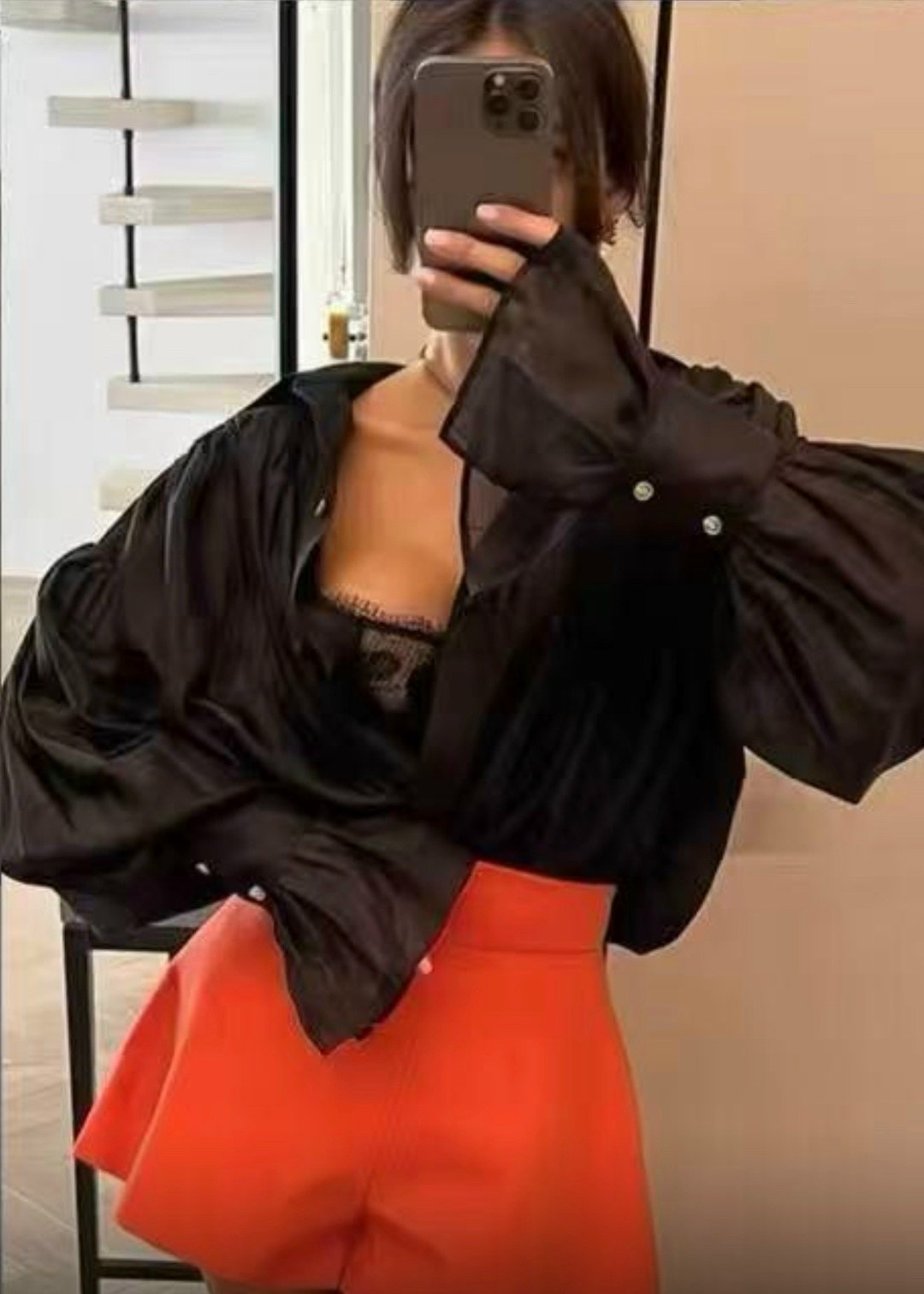 блузка однотонная,женская блузка,блузка с рукавами,блуза,блузка с объёмными рукавами