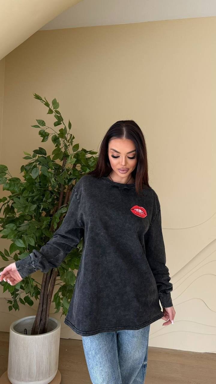 лонгслив оверсайз с принтом варенка arttimes,лонгслив оверсайз с принтом варенка,свитшот женская,лонгслив кофта оверсайз с принтом варенка,свитшот оверсайз