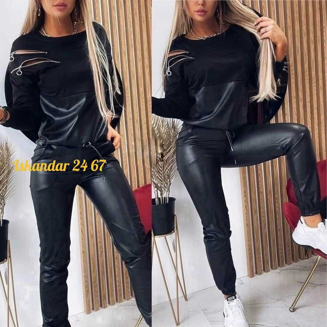 спортивный костюм из экокожи,костюм из экокожи,костюм из экокожи женский,спортивные костюм,спортивные костюмы женские