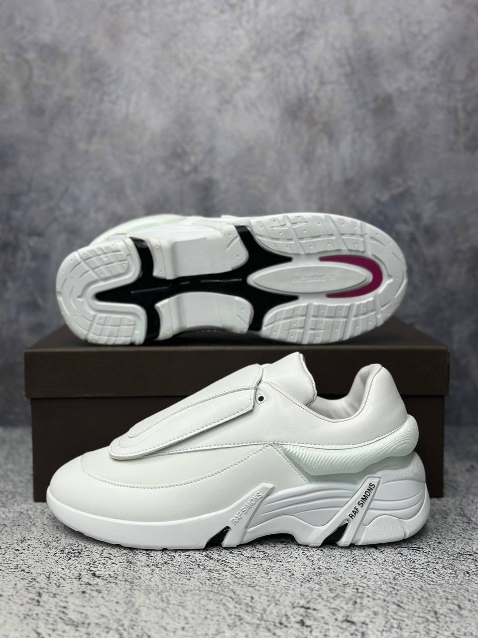 кроссовки raf simons (runner) цвет белый размер 42,кроссовки raf simons ante,raf simons кроссовки antei,raf simons белые кожаные низкие кроссовки,raf simons белые кроссовки antei