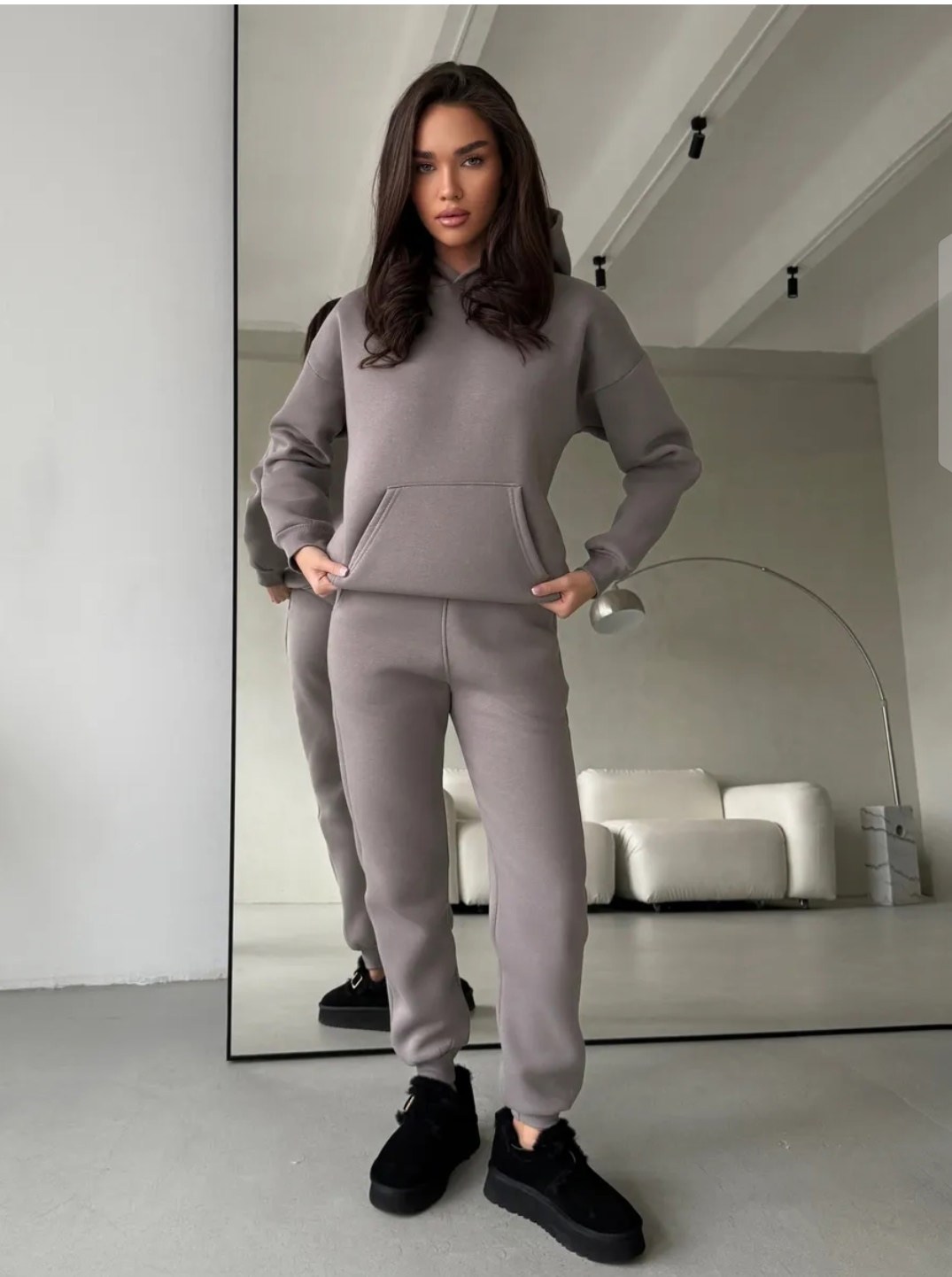 спортивный костюм на флисе женский,теплый спортивный костюм на флисе с начесом kenzil 188123753,костюм спортивный,спортивные костюмы на флисе,спортивный костюм теплый флис с начесом оверсайз uglerod