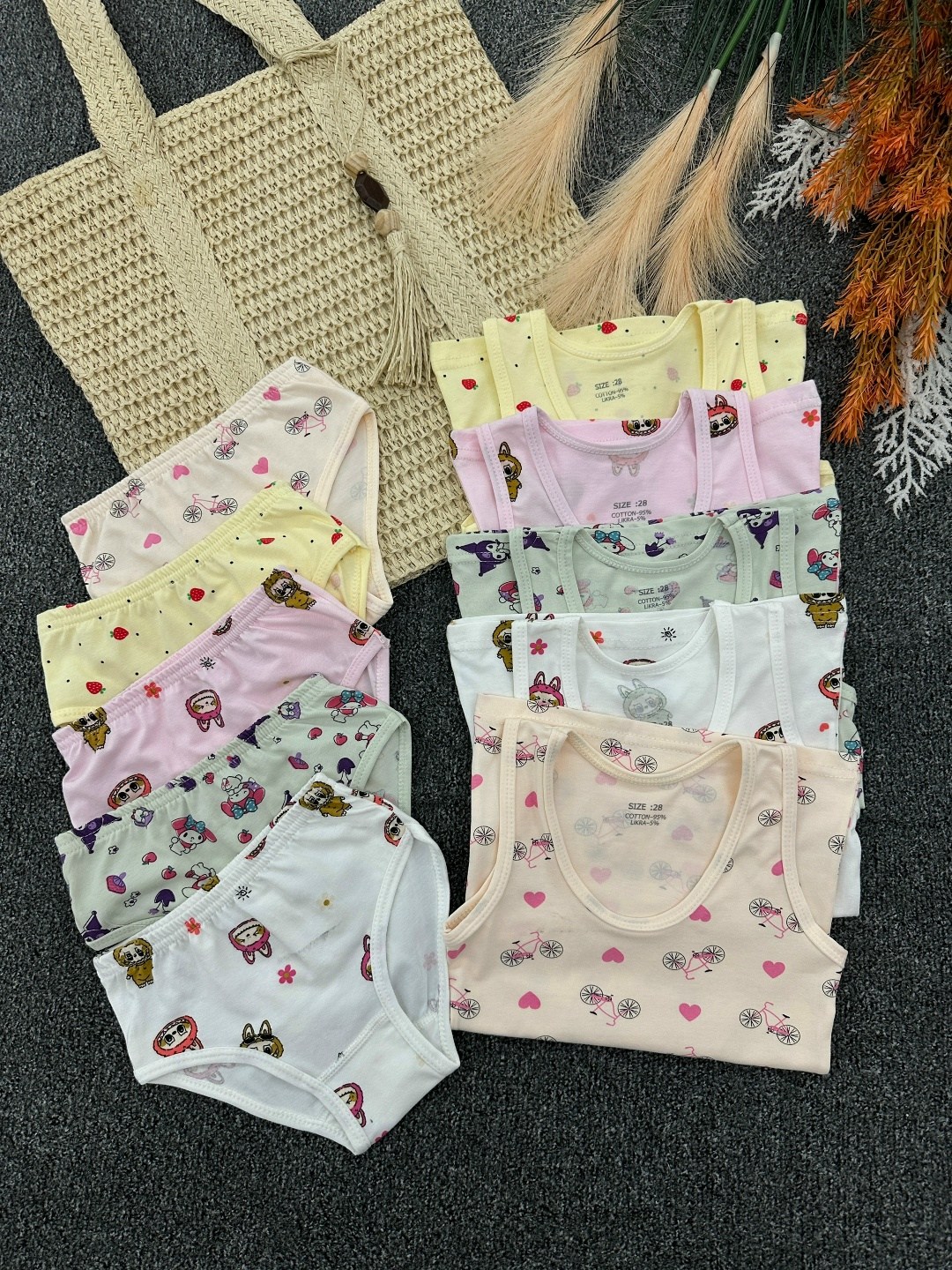 комплект детский девочка (майка, трусы) № uz025,комплект нижнего белья для девочек,комплект детского нижнего белья,белье детское комплект,детское нижнее белье