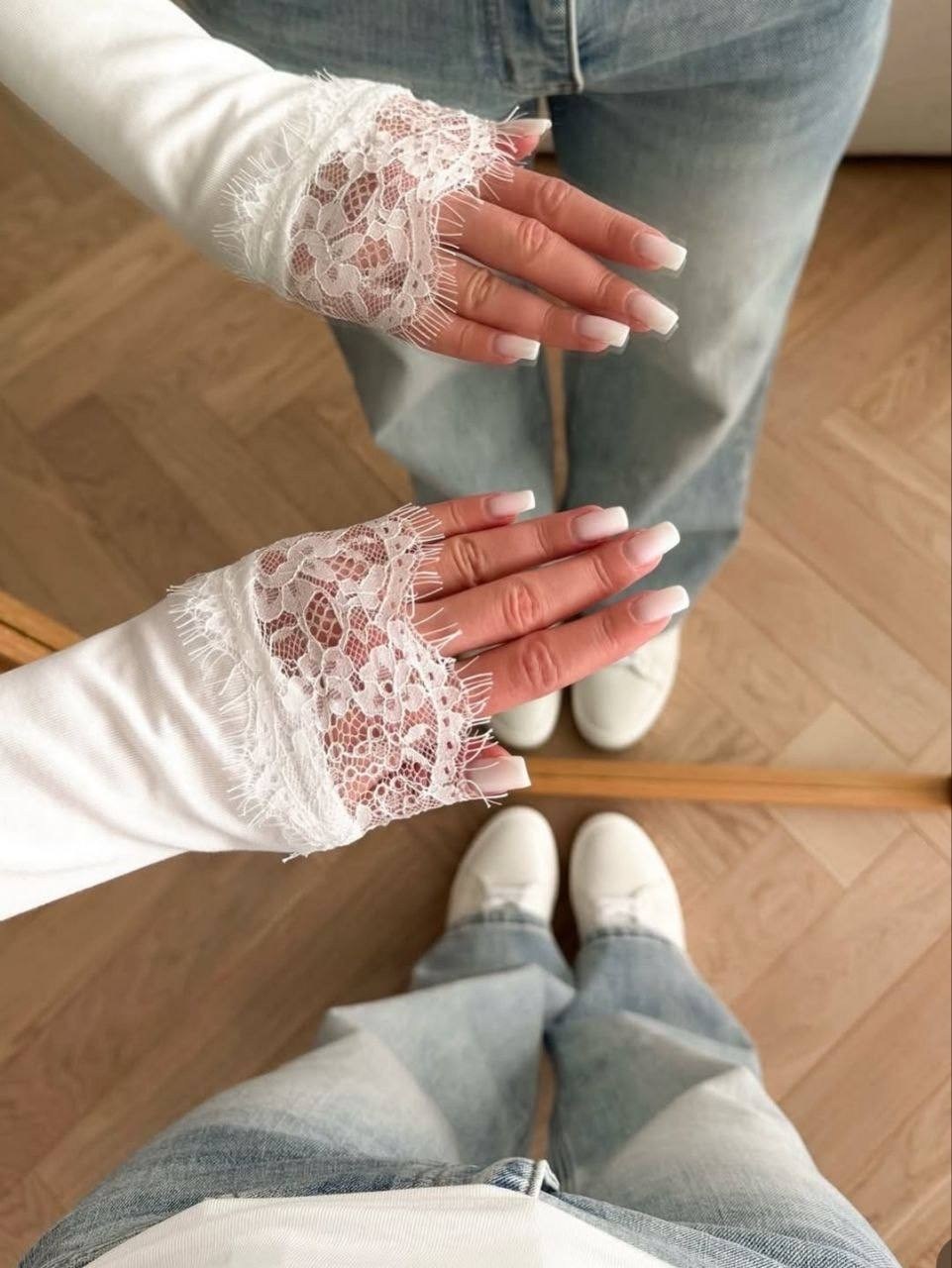 лонгслив белый,рубашка с v-образным вырезом и кружевной нижней частью,женская сексуальная кружевная футболка с v-образным вырезом,лонгслив белый с кружевом,лонгслив longtop белый