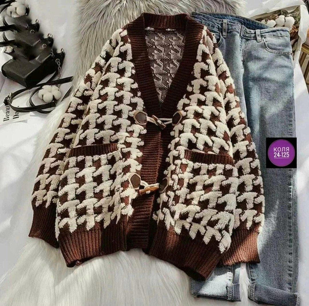 клетчатый кардиган,женский вязаный кардиган,вязаные кардиганы,кардиган с узорами,кофта кардиган