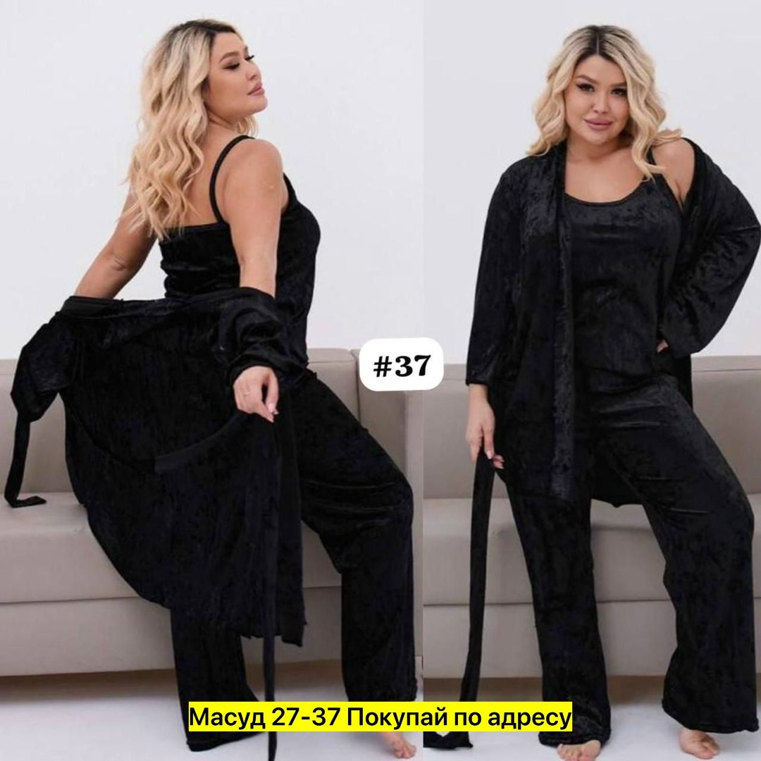 пижама женская 4ка велюр,пижама женская велюр,топ-пижама женская велюр арт. 11466006,домашний комплект пижамы женский,комплект одежды женский повседневный коричневый размер 66 велюр натуральный