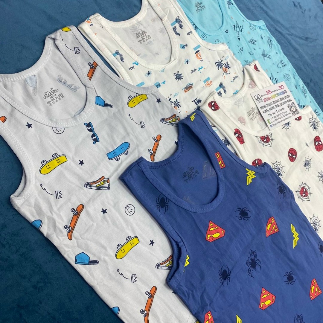 комплект маек,детское белье,майка детская,майка для малыша,майка детская для мальчика